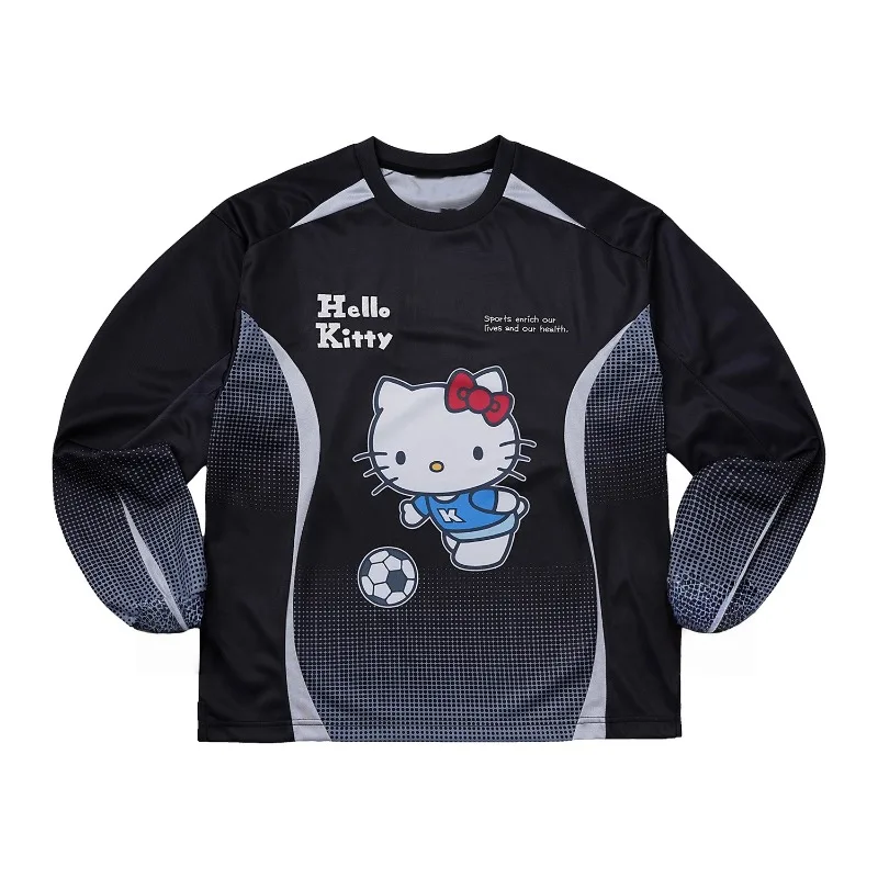 

Hello Kitty, WHOOSIS 3D Printed Long Sleeved Sportswear for Both Men and Women, Fast Drying Loose Casual Long Sleeves