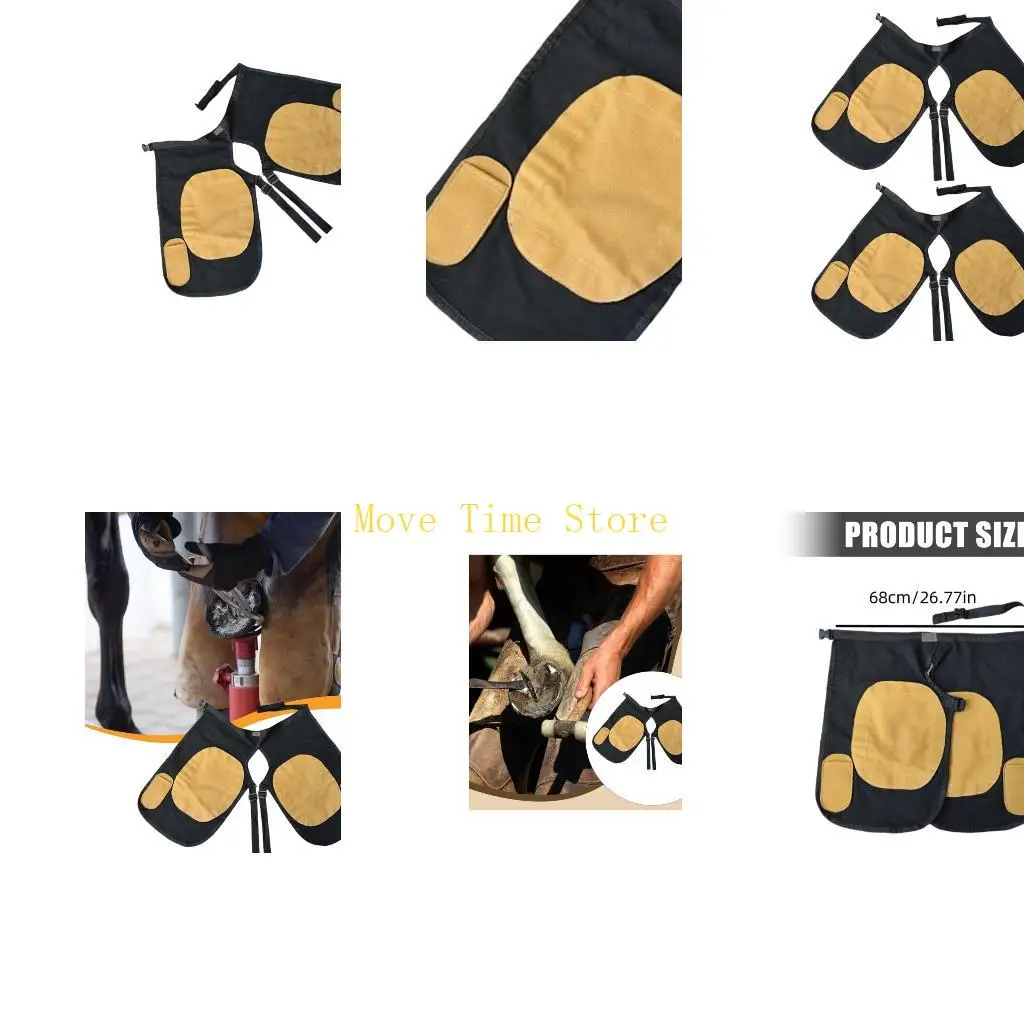 92ME Farrier Apron with Adjustable Fasteners for Equine Foot Trimming