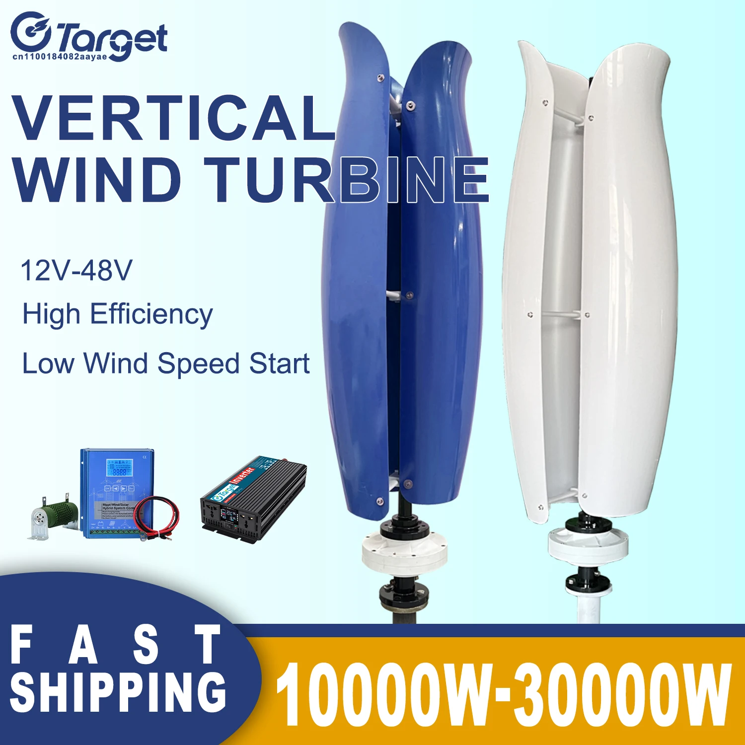 

10KW 15KW 20KW Vertical Axis Wind Turbine Generator 12V 24V 48V Free Energy Magnetic Generator Set Household Windmill Generators