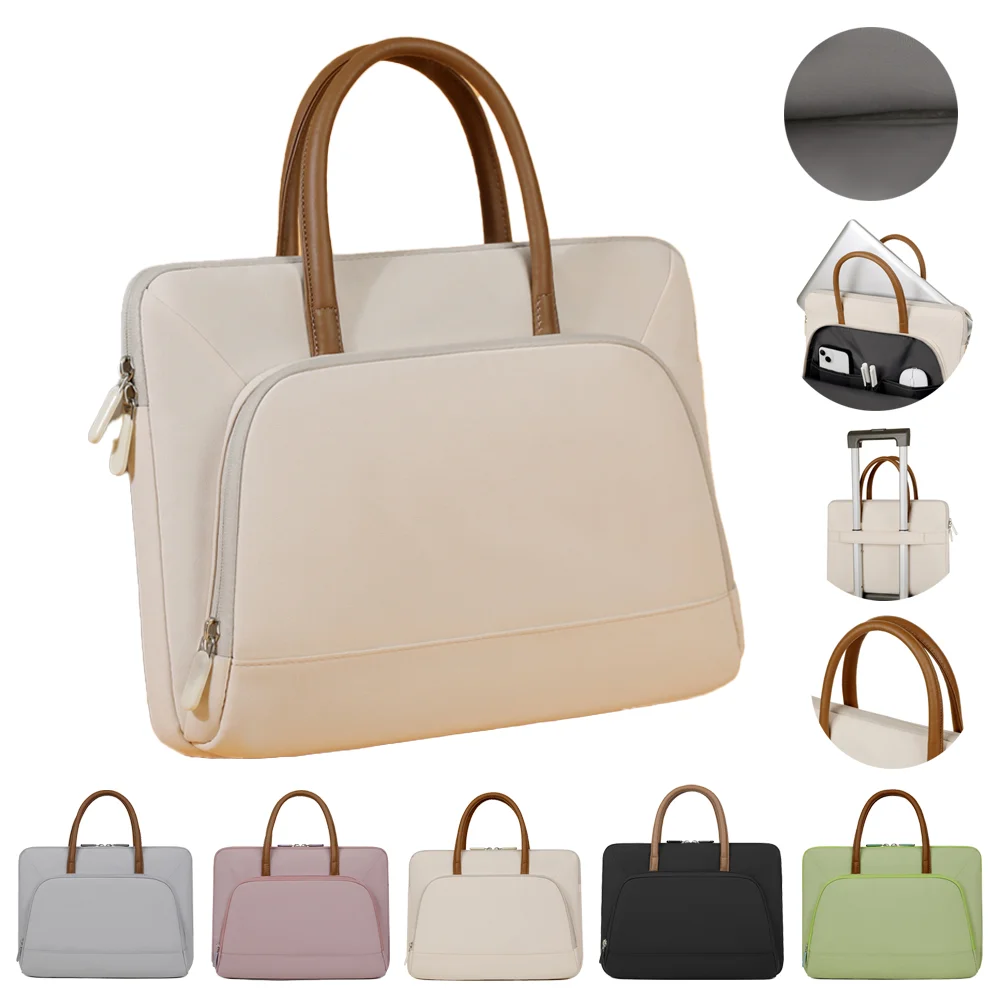 

New Laptop Bag Women Men 13-13.3 Inch Notebook Bag Sleeve For Macbook Pro 14 inch Xiaomi Huawei Handbag Waterproof Briefcase
