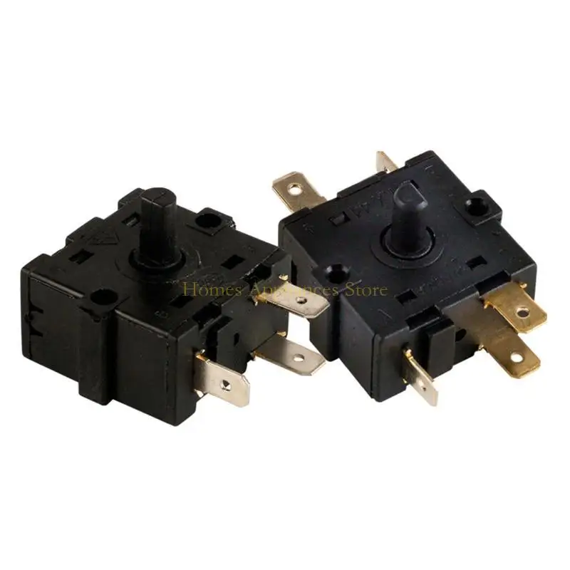 D0AB AC 250V 16A Electric Room Heater 2 Gears 3 Pin 3 Gears 5 Pin Rotary Switch Selector Heater Switch for Electric Heater