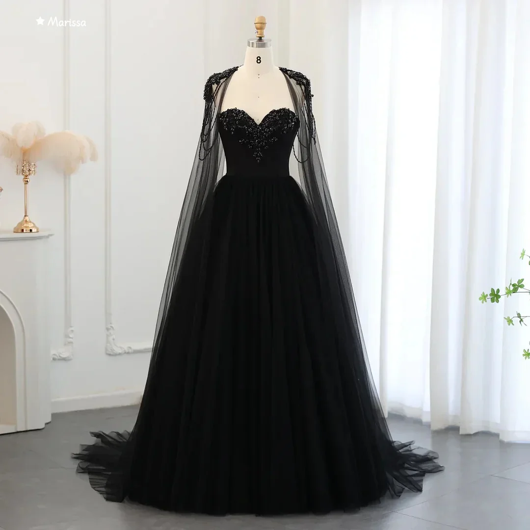 

Marissa Line A Women Evening Dress 2025 Gothic Prom Dresses Luxury Women's Elegant Party Dress Custom Made Shawl Ball Gowns Long