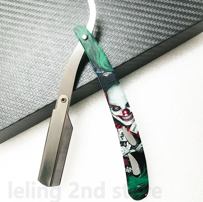 ماكينة حلاقة رجالية من صالون الحلاقة بحافة مستقيمة سكاكين ماكينة حلاقة يدوية لحلاقة اللحية والعناية شفرات قابلة للاستبدال هدية للرجال