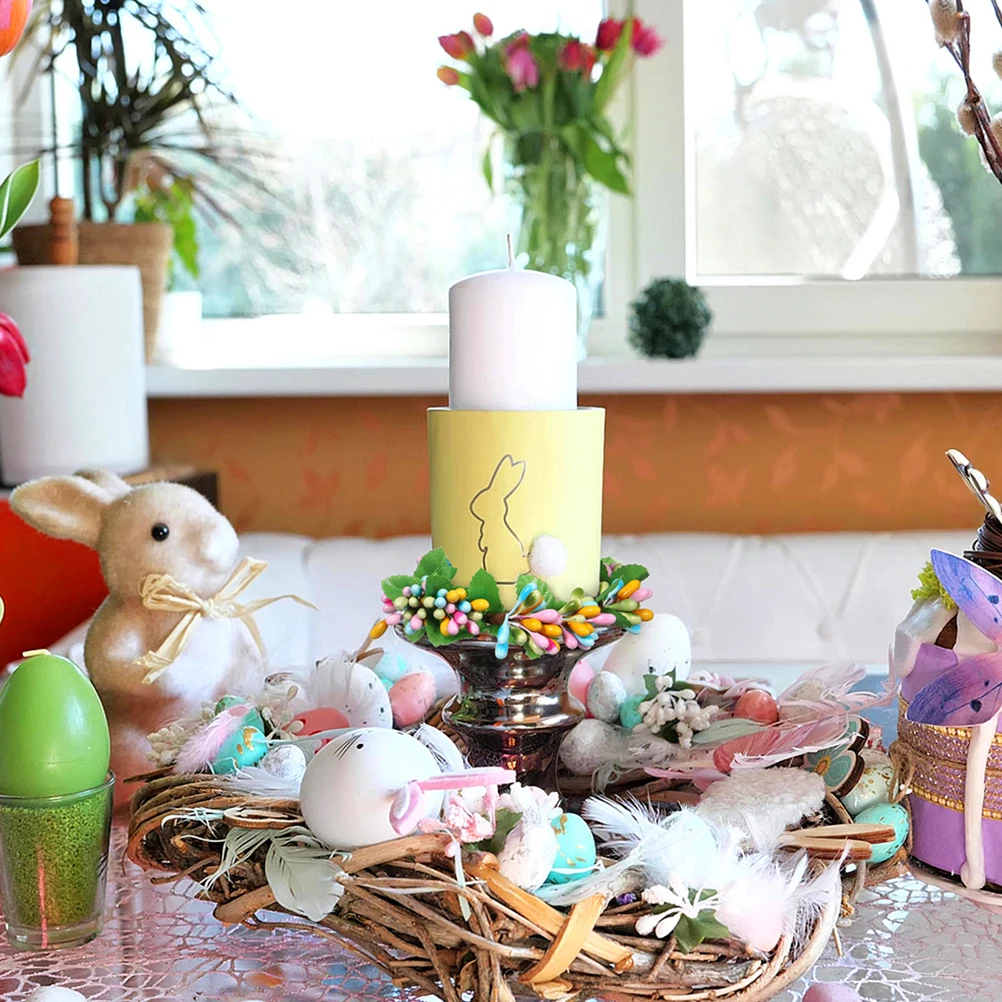 

Spring Cabinet Wreaths For Kitchen 6.5Cm Berries Design Festive Holiday Decoration Mini Wreath For Cabinet Table Craft
