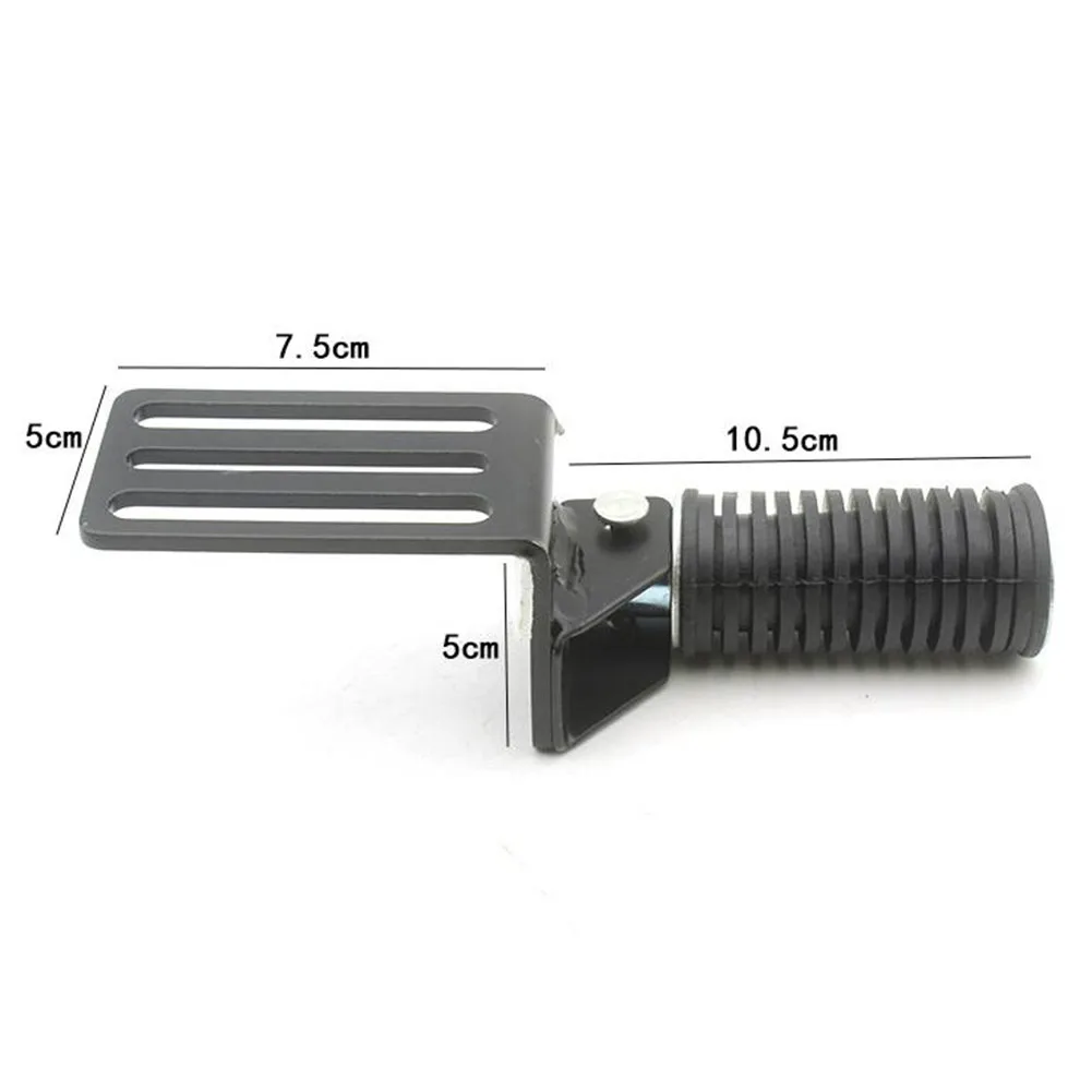 Motorcycle Foldable Front Footrest 2pcs with Deep Thread Pedals for Slip Resistance and Thickened Material to Support Heavy Load