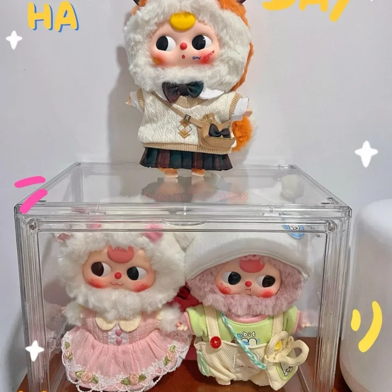 オリジナル在庫ベビー 3 子猫ワードローブシリーズぬいぐるみブラインドボックスかわいいトレンディなおもちゃサプライズボックス机の装飾誕生日ギフト