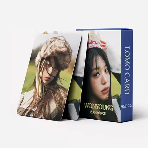 55 Pcs in Stock IVE EMPATHY WONYOUNG REBEL HEART Celebrity Fan Collection Card Album Card Postcard Photo Card Lomo Card Gift