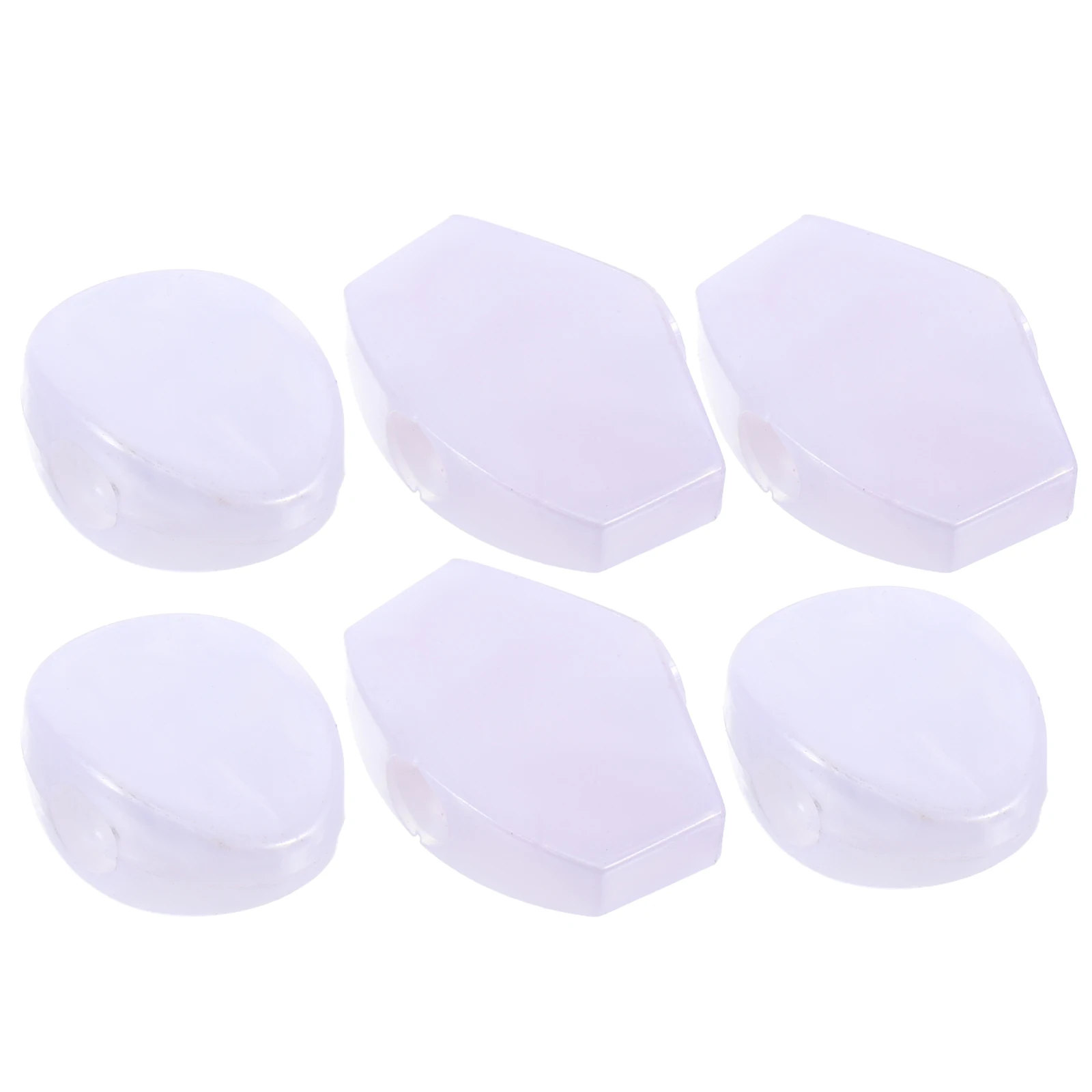 

6Pcs Guitar Tuning Pegs Replacement Set Stylish Round Square Head Design Precision Tuning Machine Heads for Acoustic Electric