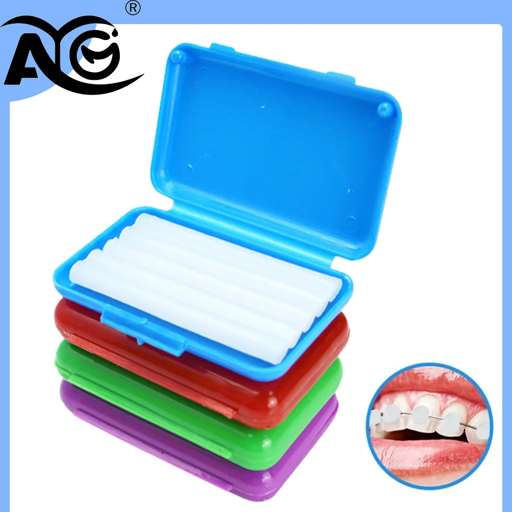 

AG 1Box Dental Fruit Flavor Wax Orthodontic Correction Wax Braces Gum Relief Gum Pain Oral Hygiene Teeth Whitening Care Tools