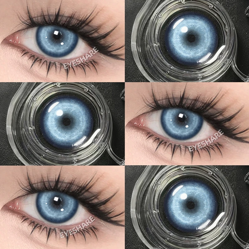 EYESHARE 1 Paar Cosplay Farbige Kontaktlinsen für Augen Rote Kontaktlinsen Anime Rosa Augenlinsen Halloween Beauty Make-up Linsen – Detail 24