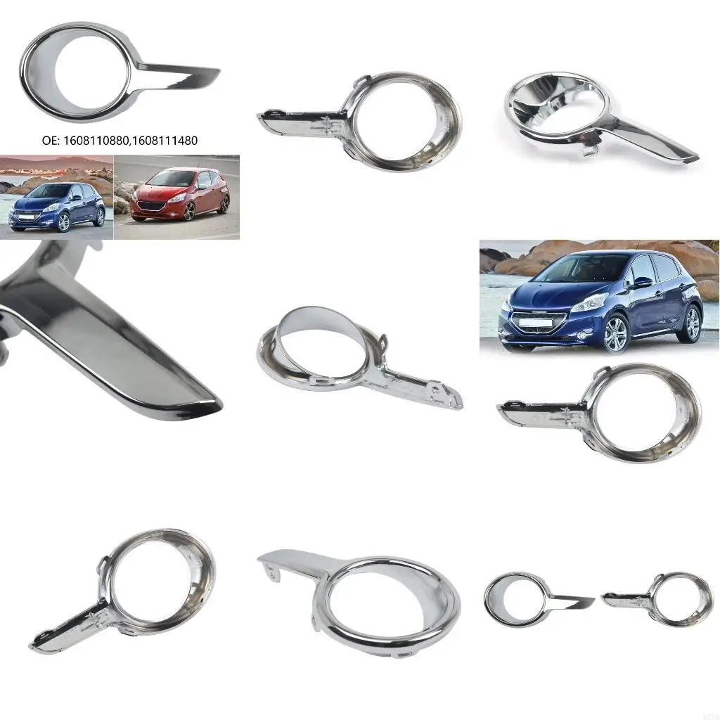 

Stylish Fog Light Protector With Chrome Finish For 208 1608110880 1608111480 D7YA