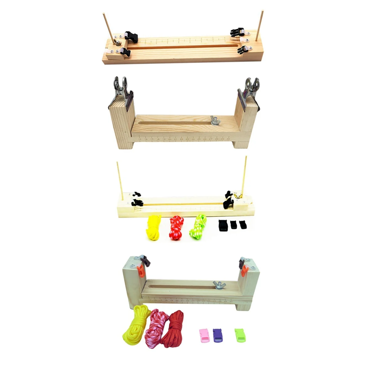 AT42 Diy Инструмент Браслет Тканый Верстак Длина Регулируемая Ручной Деревянный Набор Паракордных Приспособлений Платформа для Плетения Веревки, A