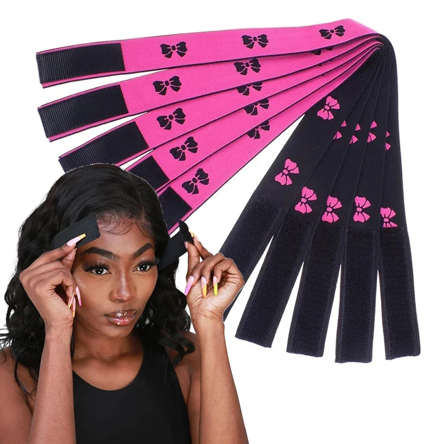 Wig Grip Bands Flexible Velvet Scarf Head Hair Band Wig Band with Adjustable Fastern Wigs Accessories Beige Brown Black