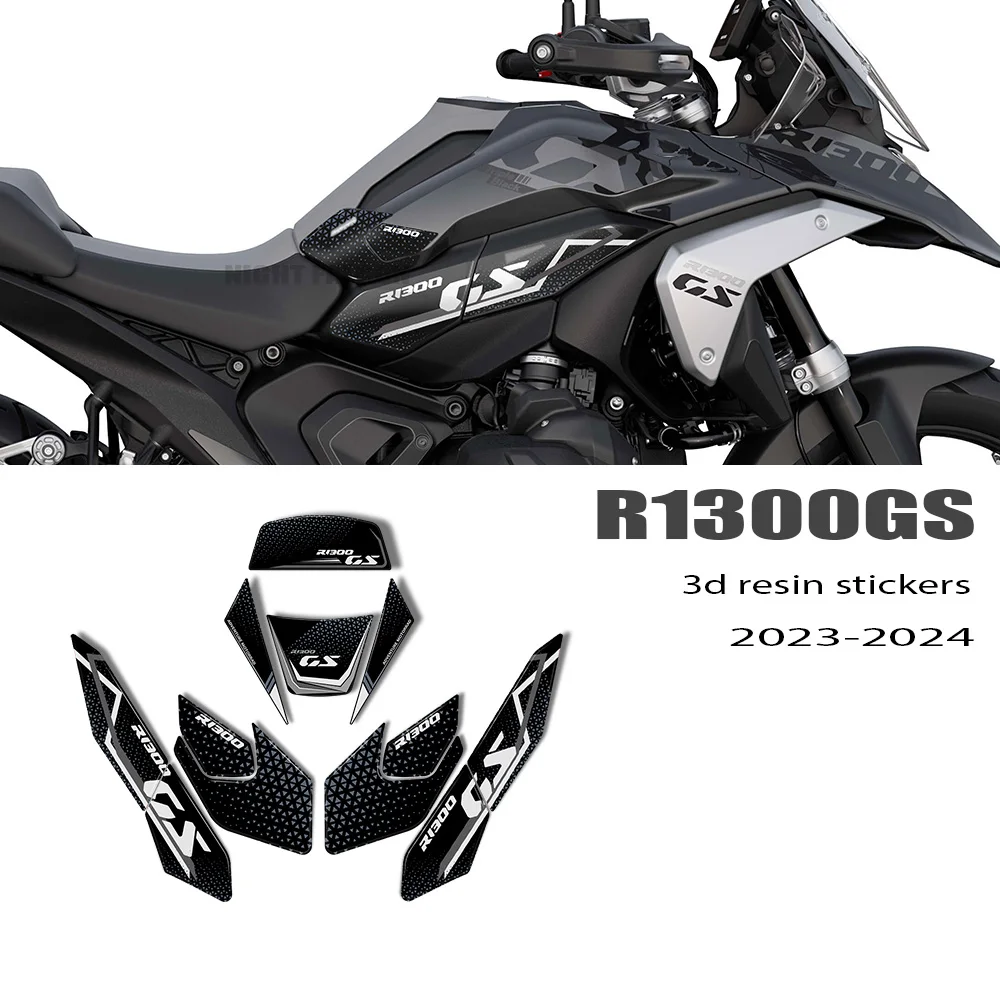 

Аксессуары для мотоциклов R1300GS R 1300 GS 2023-2024, коврик для резервуара, 3D эпоксидная смола, защитный комплект наклеек