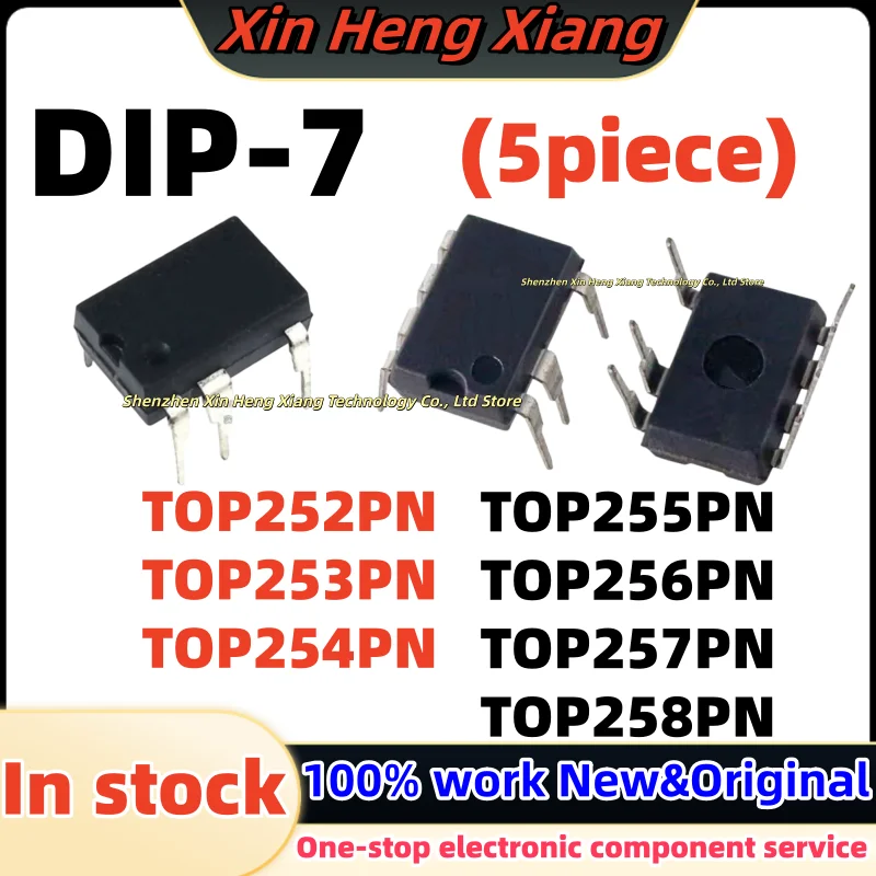 (5Pcs)100%NEW TOP253PN TOP254PN TOP252PN TOP255PN TOP256PN TOP257PN TOP258PN DIP-7