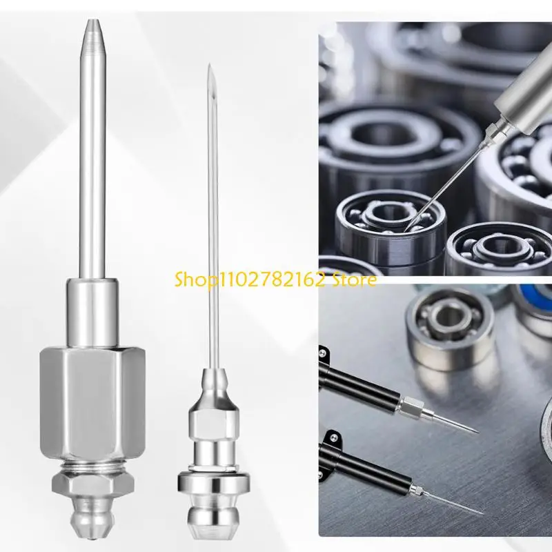 

547B Grease Dispensing Injection Tool, 90 Degree Needle Nozzle Coupler for Mechanical Fittings Workshop Use Hard Reach Areas