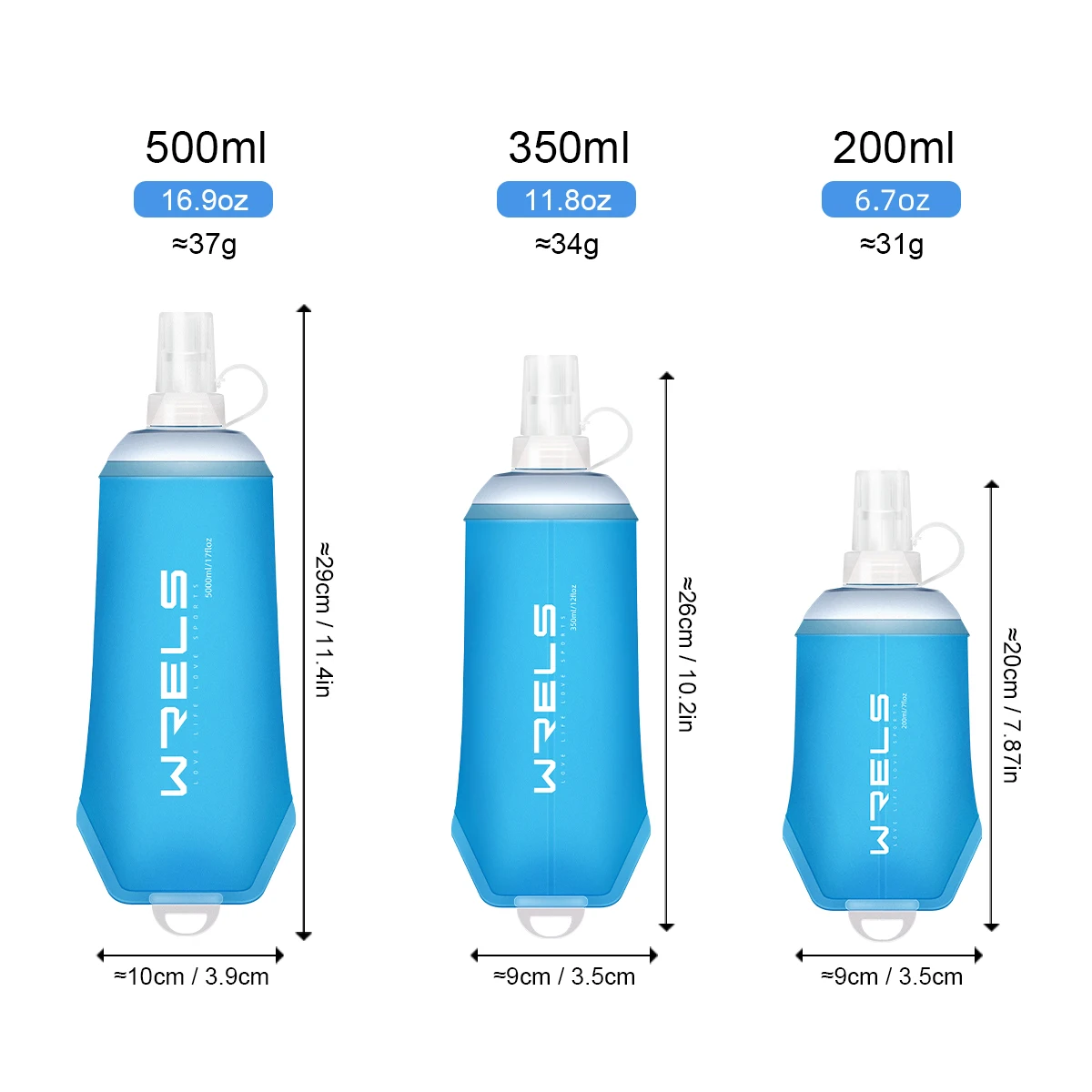 Faltbare Silikon-Wasserflasche für Sport - usage example