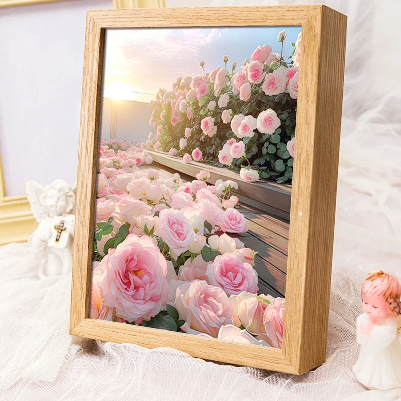 Rose Tulpe Malerei Blume Meer Romantische Nachtlicht Schlafzimmer Nacht Ornament Zimmer Wohnzimmer Wand Dekorative Dekore Ästhetik