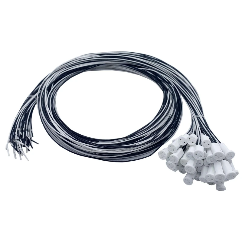 10/20/50/100 pces g4 soquete da lâmpada branco preto 12v 220v g4 suporte da lâmpada para cabeças de cristal led lâmpada halógena 10cm-50cm