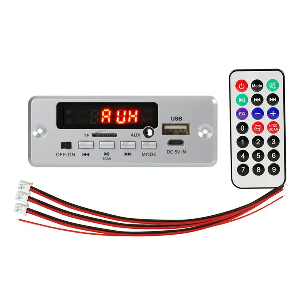 12V MP3 Decoder Board 50W Amplifier 25W 5V 18V Bluetooth 5.0 USB TF FM Radio Module For Speaker With Handsfree Voice Record