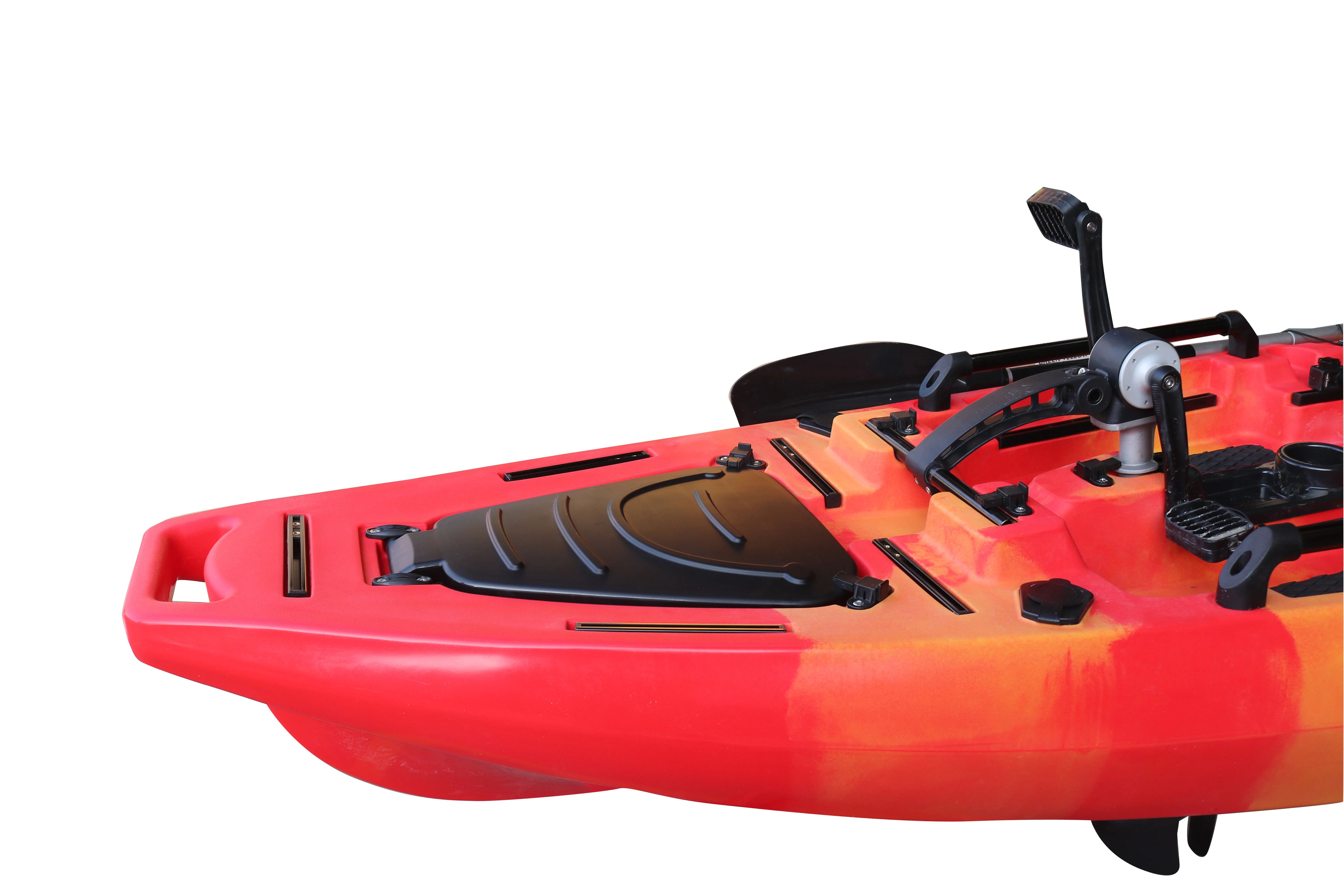 Vicking Single Paddler Pedale Drive Sit-On-Top Canoa Motore in plastica resistente Kayak Materiale LLDPE Pesca a remi Capacità per 1 persona