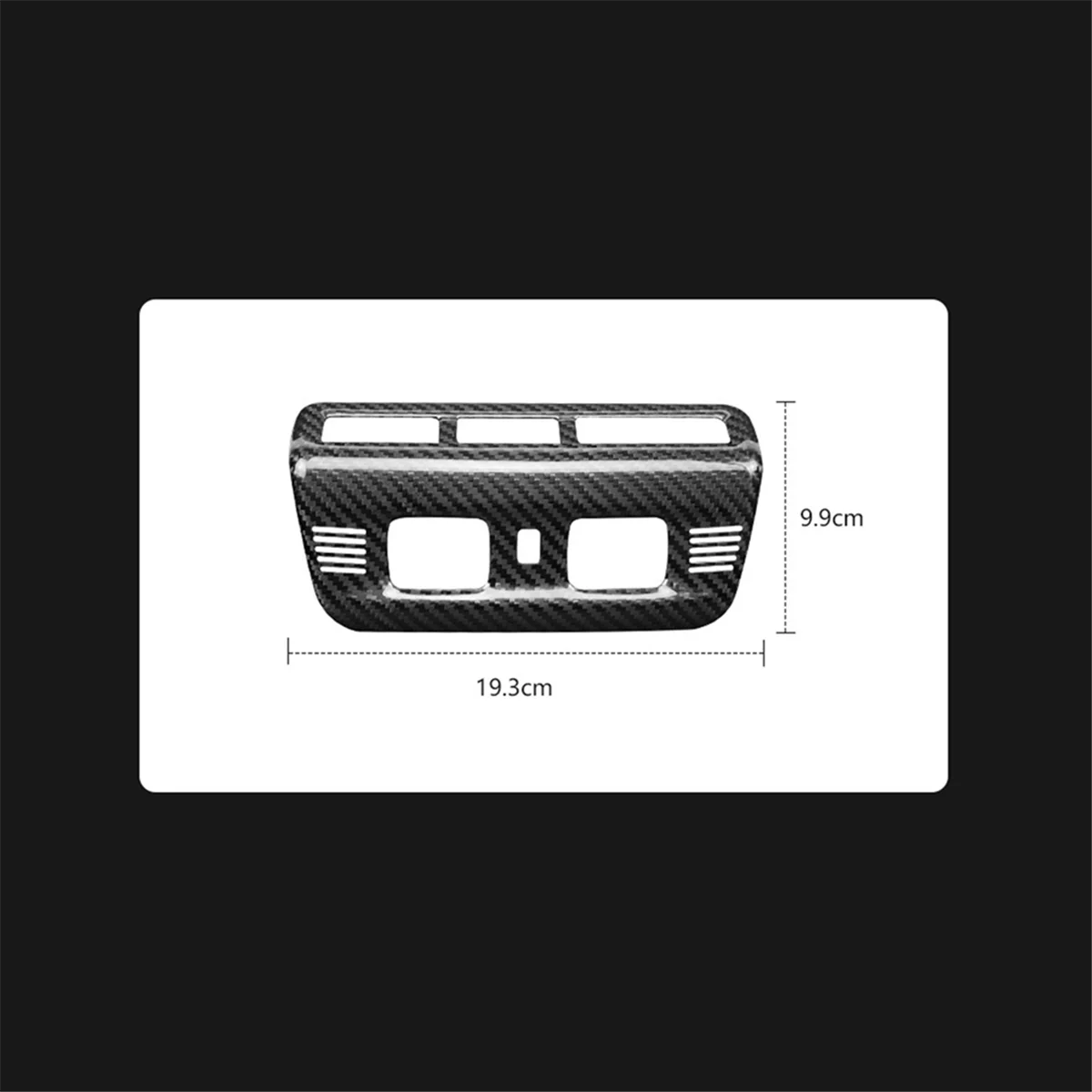 Painel de luz de leitura do telhado para Corvette C8, adesivos decorativos, 2020-2024