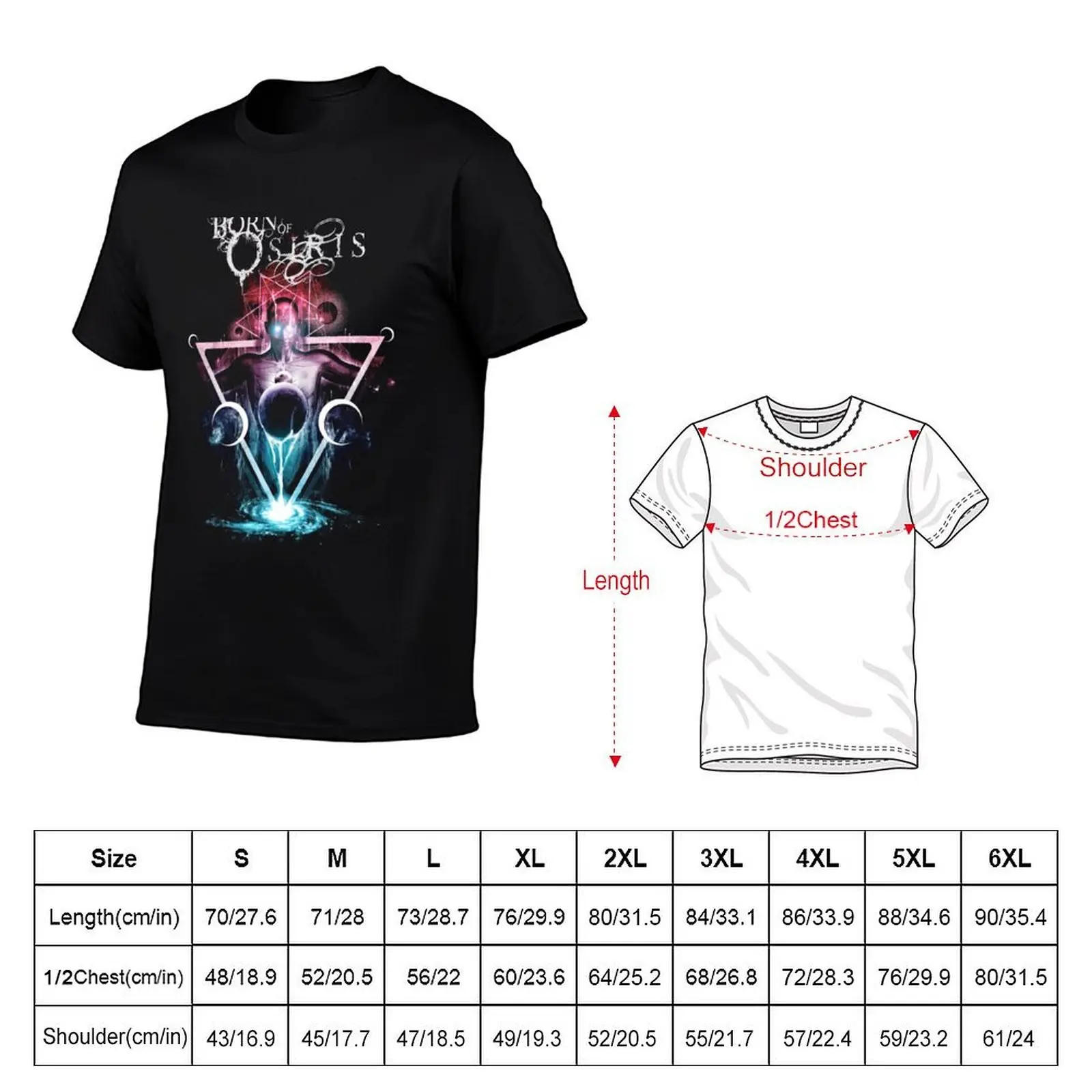 Born Of Osiris - Abstract Chaos T-Shirt Urban Casual Loose Fit Tee view 5