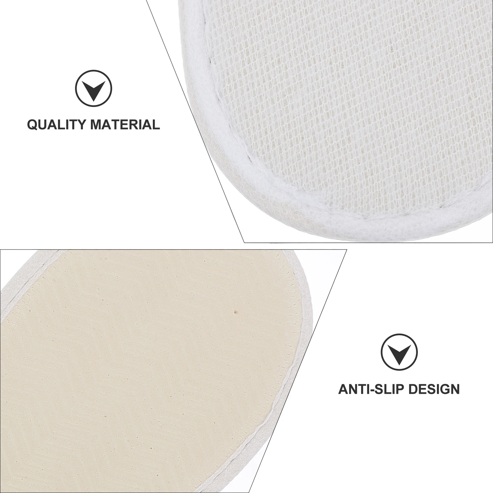 

20 Pairs Disposable Slippers White Brushed Cloth Home Hotel Party Use Lightweight Nap Indoor Shoes Living Room Footwear