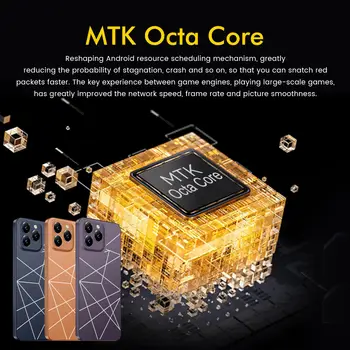 Globální verze I16 Pro Max Smartphone Android, 6,8'', 12 GB RAM 512 GB ROM, Dual SIM, Mobilní telefon, Obchod Google Play, 24+48 MP, 6800 mAh 6 nejlepší prodej kopie telefonu - №2