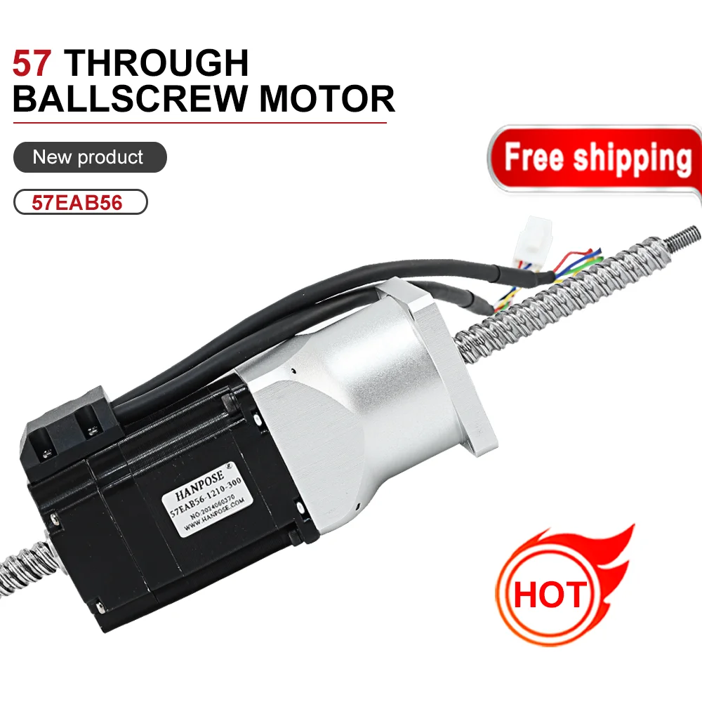 High precision through ball screw stepper motor 57EAB56-1210-300 1.6v 1.3N. m 4.0A NEMA23 CNC 3D printer accessories