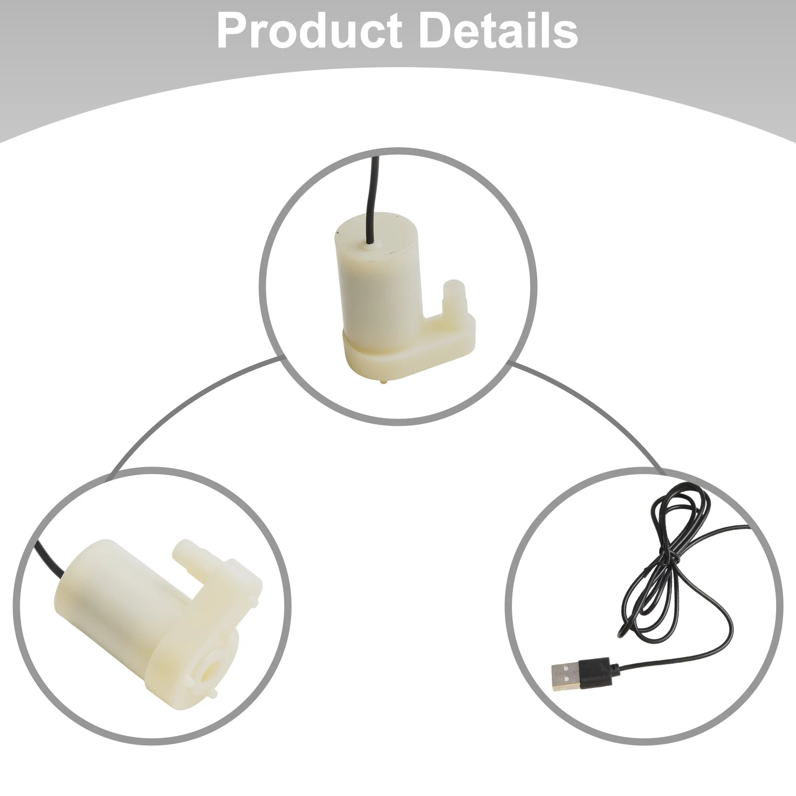 Pompa acqua USB Mini USB Cutterbar Compressore d'aria Pum sommergibile USB elettromagnetico resistente alla corrosione dorato