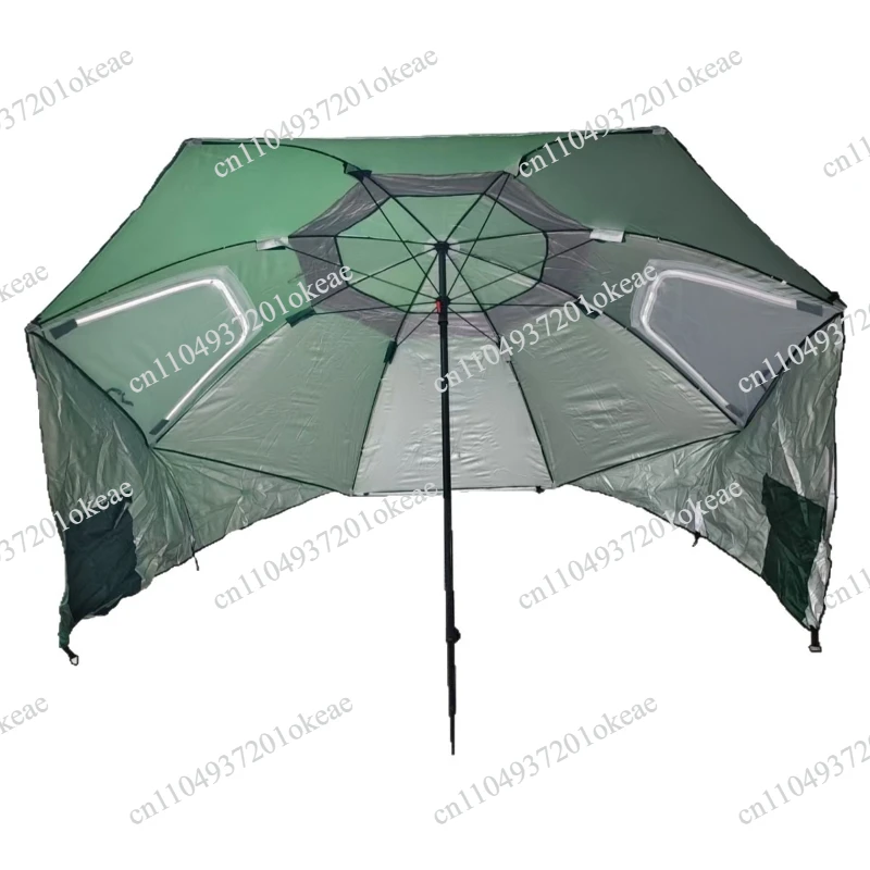 2.4 meters portable beach tent umbrella multi-functional canopy camping team canopy large parasol canopy