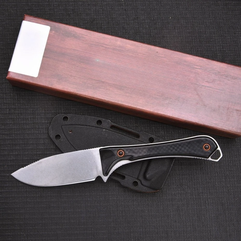 

Полезный уличный инструмент, портативный уличный охотничий прямой нож, лезвие D2, нейлоновая ручка, прочные фиксированные ножи, фруктовые ножи