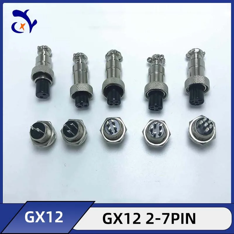 

5PCS GX12 Aviation plug Interconnect 2/3/4/5/6 core 12MM connector Interconnect aviation plug interconnect female