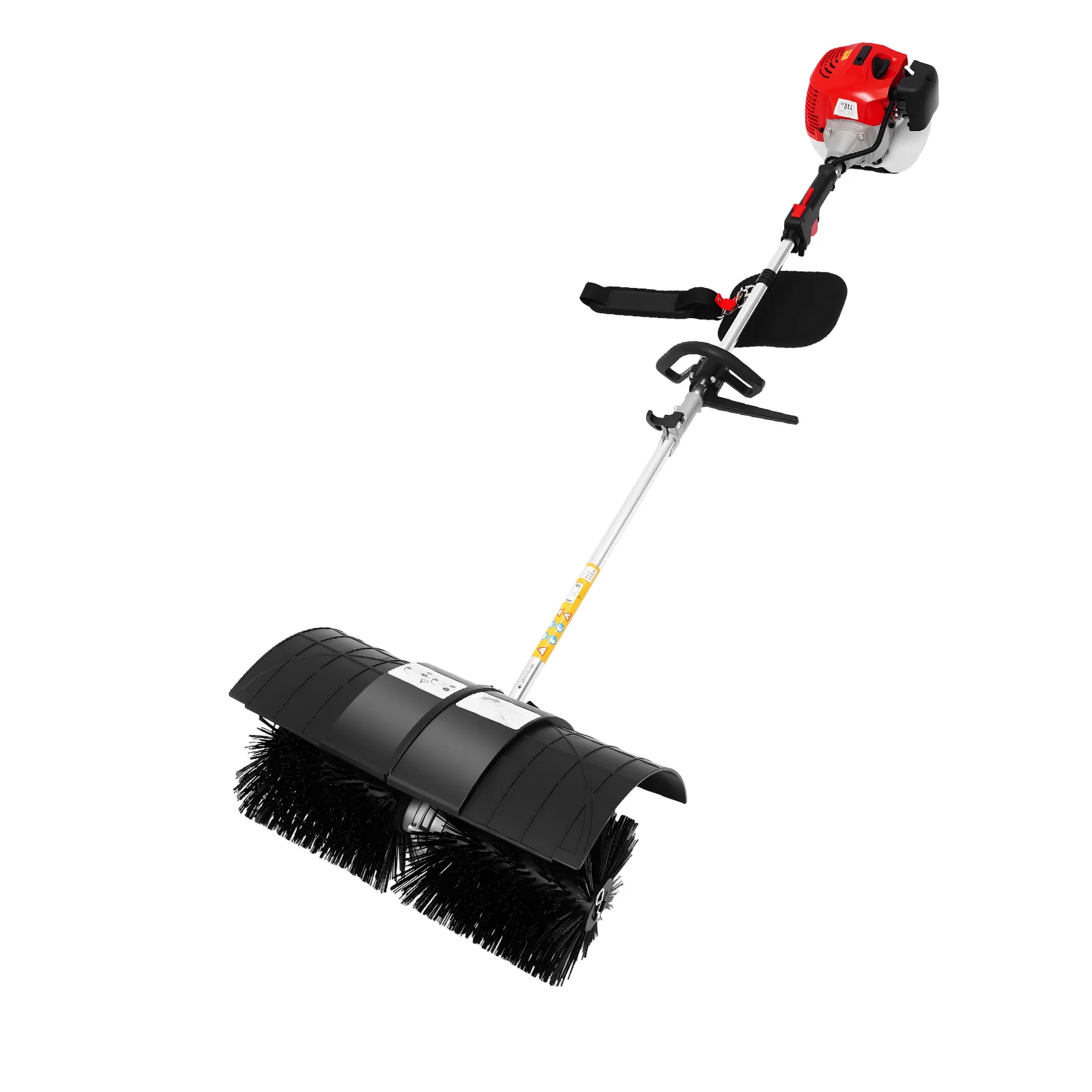 

52cc 2.3 HP Handheld Sweeper, Gasoline Powered Broom Sweeper, Lawn Cleaning Sweeping Machine EfficientLeaf Debris Collector