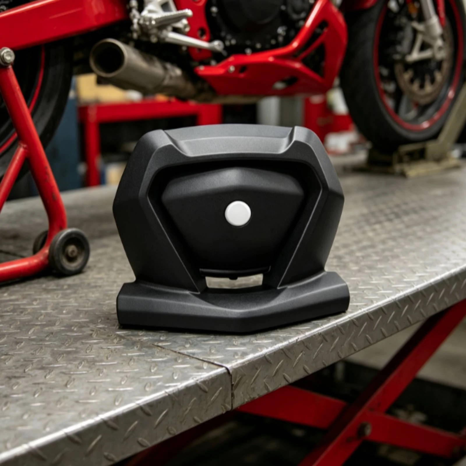 Motorcycle Passenger Backrest Load Bearing Motorcycle Back Cushion Pad Passenger Backrest Heat Proof Accessory Heavy Duty
