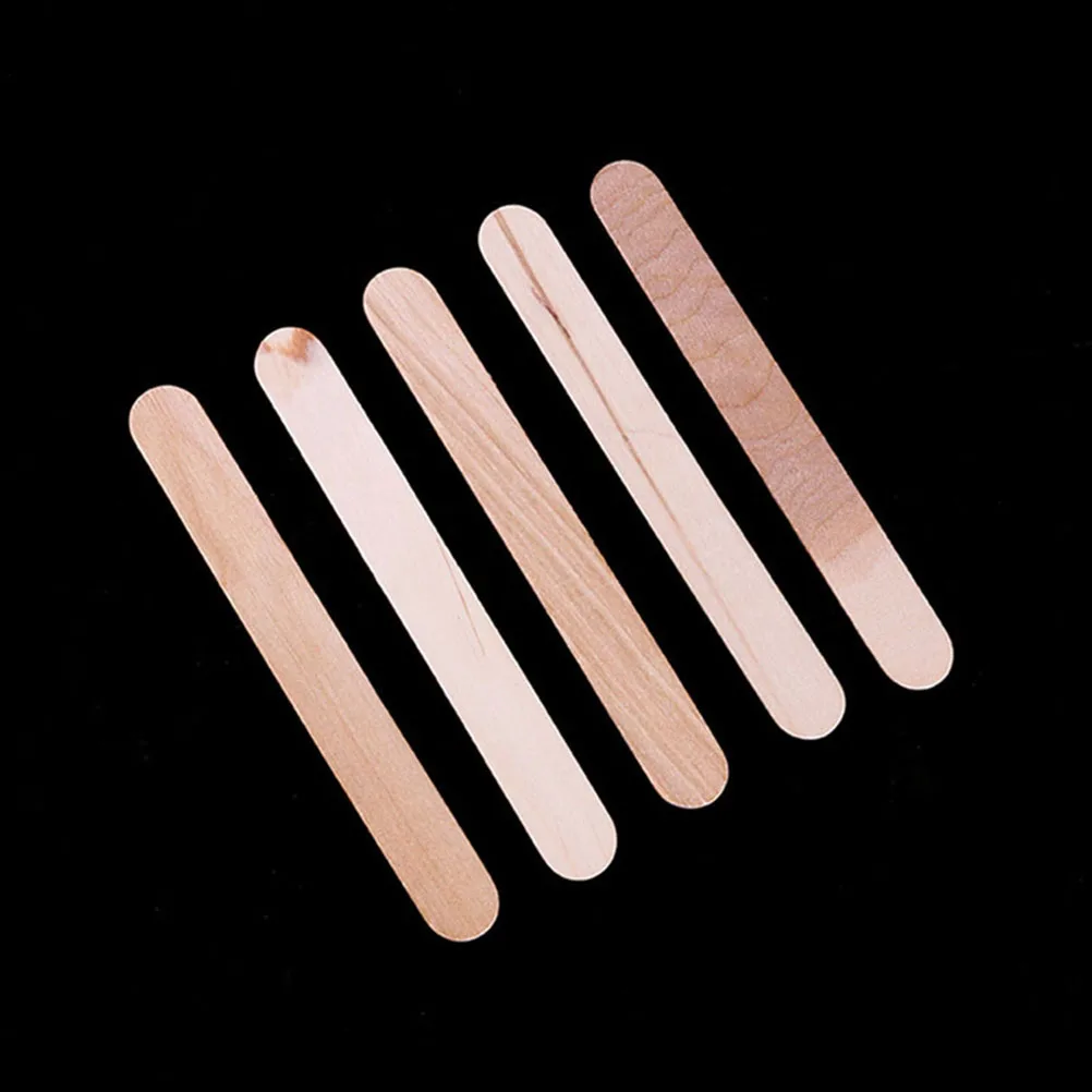 

400 pcs Wood Craft Cream Diy Wooden Treat For Classroom Party Camp Crafts Smooth Eco Friendly Nonsplinter Odorless