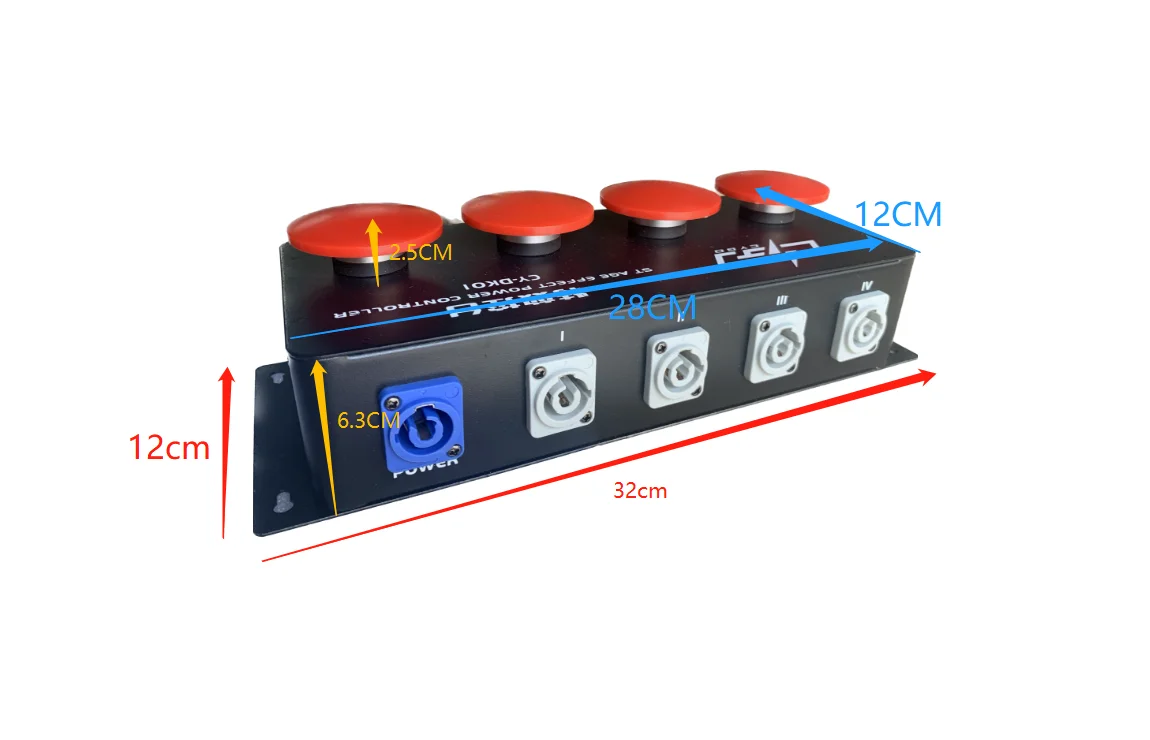 Imagem -06 - Barra Palco Atmosfera Co2 Nevasca Interruptor de Máquina de Papel Coluna de Dióxido de Carbono Console de Controle Eletrônico Cor Blizzard 90v240v