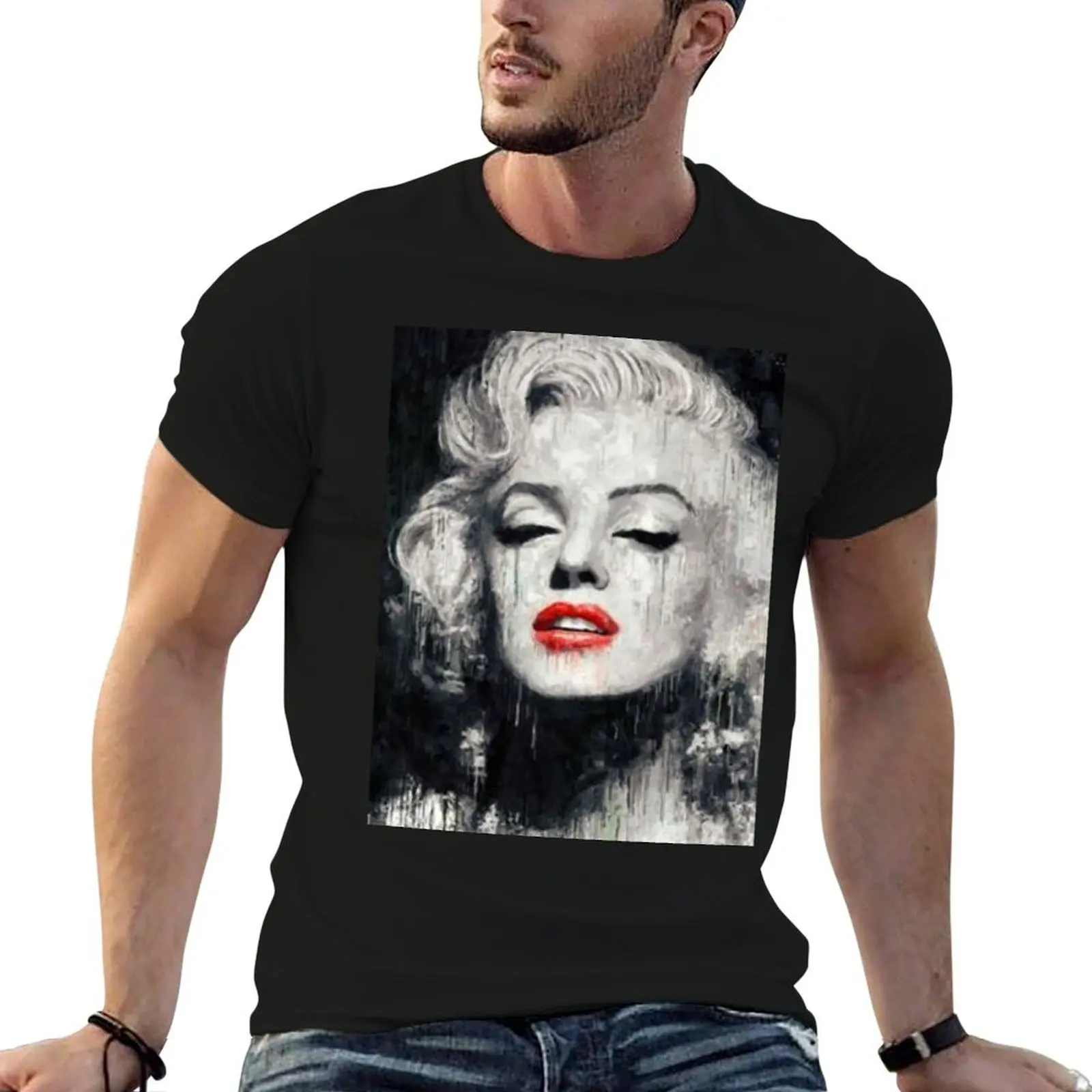 

Red Lipstick T-Shirt anime t shirts for man g man t shirts for men cotton t shirts man 100% T-Shirt