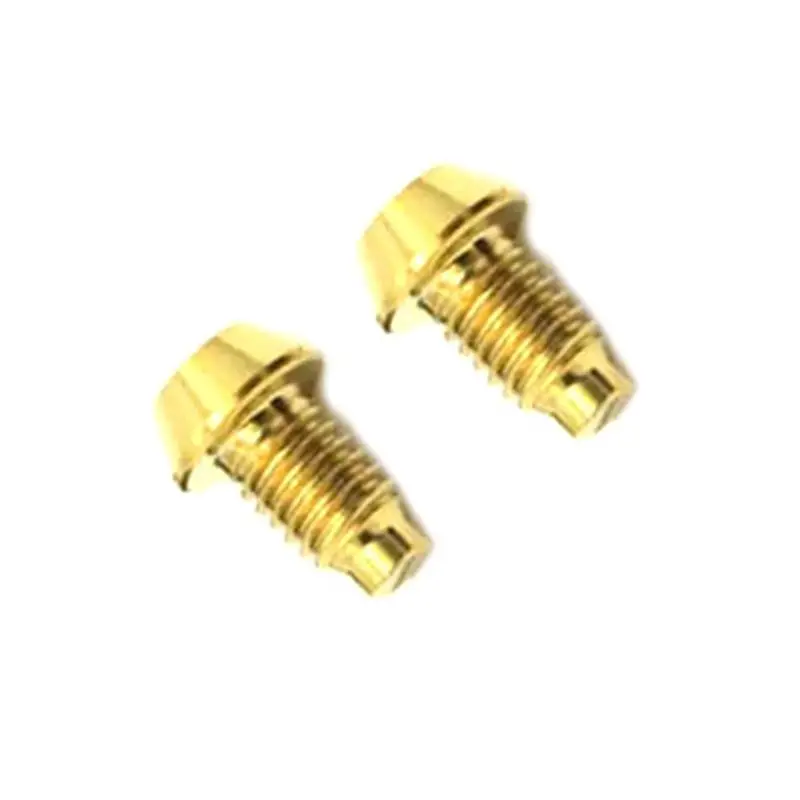 NEW HOT In Stock-2PCS For Magura TC4 Titanium Hydraulic Disc Exhaust Screw Mountain Bike Brake Screw Accessories -Gold