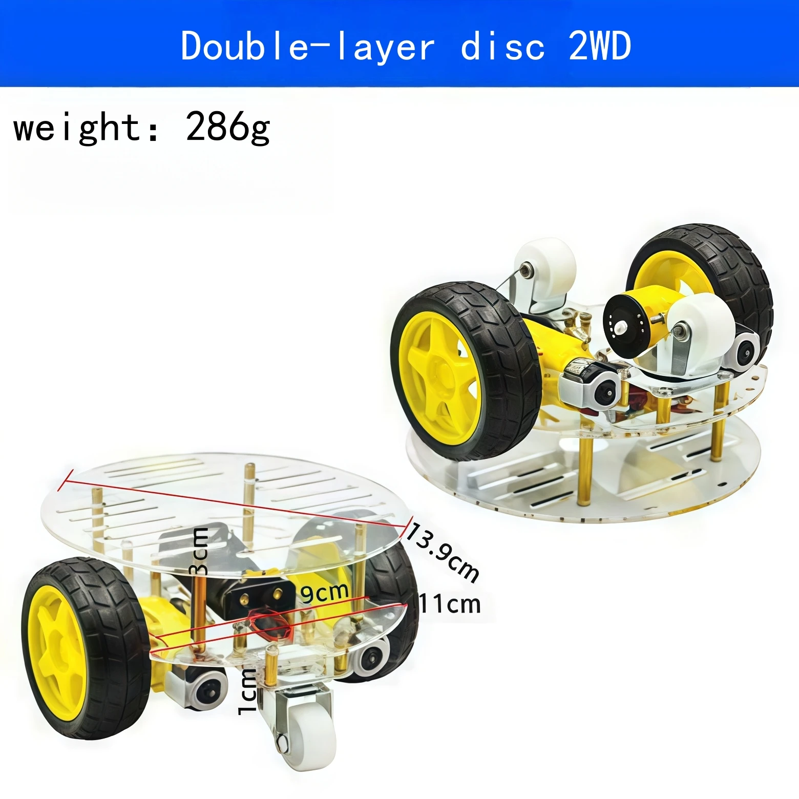 Intelligentes Auto-Chassis / Linienfinder-Auto / Roboter-Auto-Chassis / Geschwindigkeitsmessung / Batteriekasten-Lieferung 2 4WD-Auto – Detail 4
