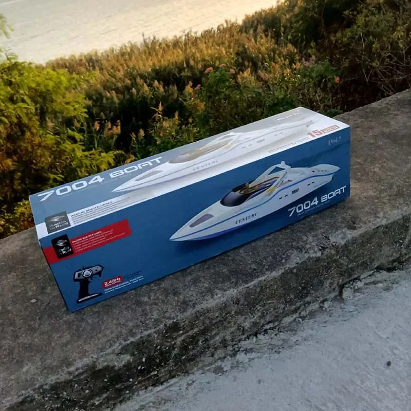 Rc Dual-Powered Jacht Model 75Cm Race Speedboot Afstandsbediening Elektrische Raceboot Model Speelgoed Geschenk Cruiseschip Afgewerkt Model