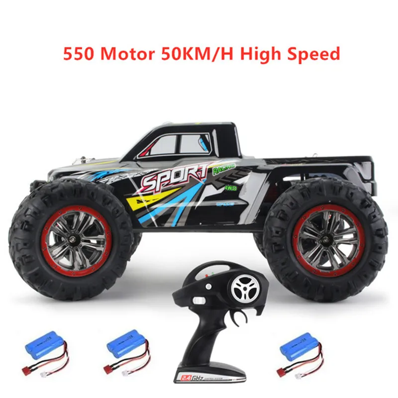 

Высокоскоростная радиоуправляемая гоночная машина 4WD 50 км/ч, внедорожник с дистанционным управлением, большая модель для соревнований с амортизацией и металлическим каркасом