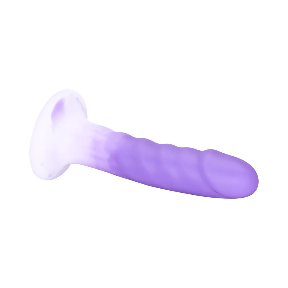 6.9in Soft Liquid Silicone Anal Plug Powerful Suction Cup Anal G-spot Stimulation Dildo For Beginners Adult Men And Women