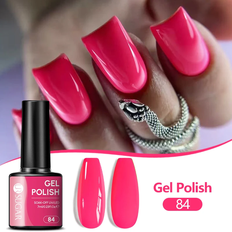 UR SUGAR 7ml Nagel-Gel-Lack Sommerfarben Abziehbarer UV-LED-Gel Semi-Permanent Neon-Gel Nagelbedarf Maniküre