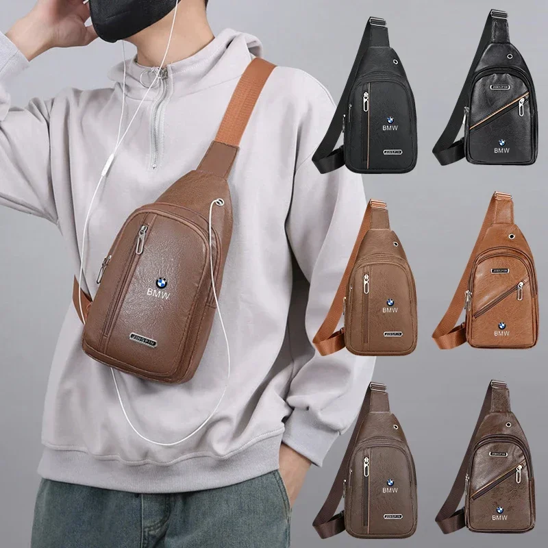 

Car Logo Chest Bag Storage Pouch Men Shoulder Messenger Bag For BMW X1 X2 X3 X5 X4 X6 X7 G30 G20 G32 G11 G12 F40 F30 F20 F1