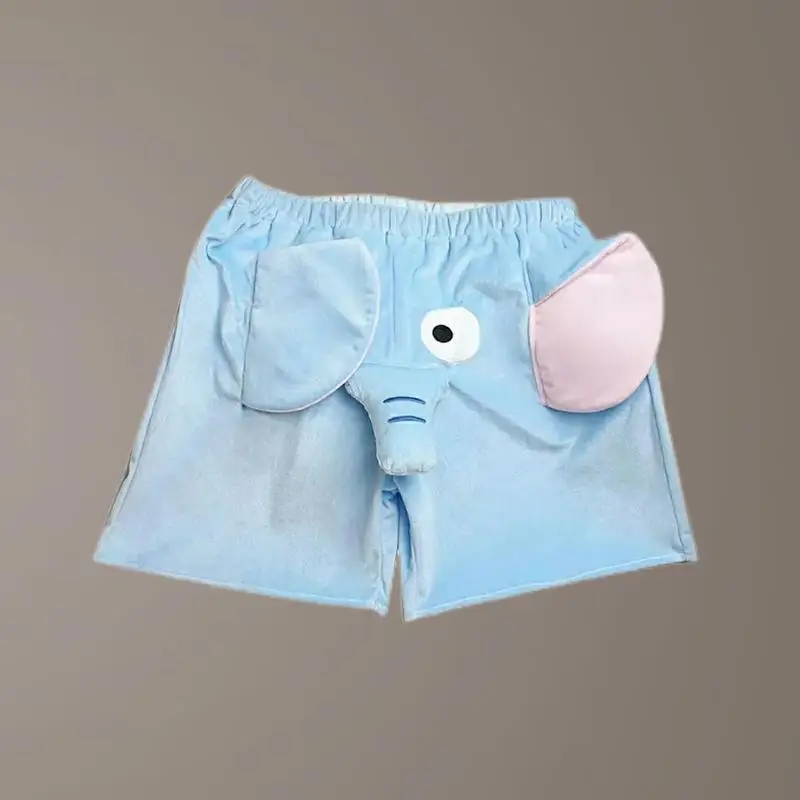 Kawaii Crayon Shin-Chans Funny Elephant Short Sleeping Pants Loose Comfortable Anime Cartoon Leisure Shorts Couple For Girl Boy