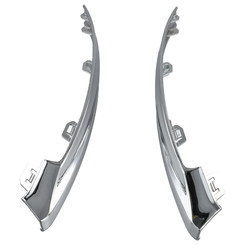 

1 Pair For Volvo XC60 MK2 2022 Car Front Bumper Bright Strip Chrome Plated 32227905 32227906