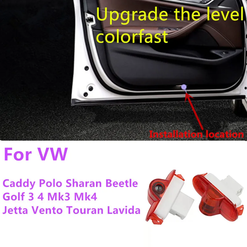 

Badge Door Light GTI Welcome Light Ghost Shadow Light For VW Golf 3 4 Beetle Jetta MK4 Vento Lavida Caddy MK3 Polo Sharan Touran