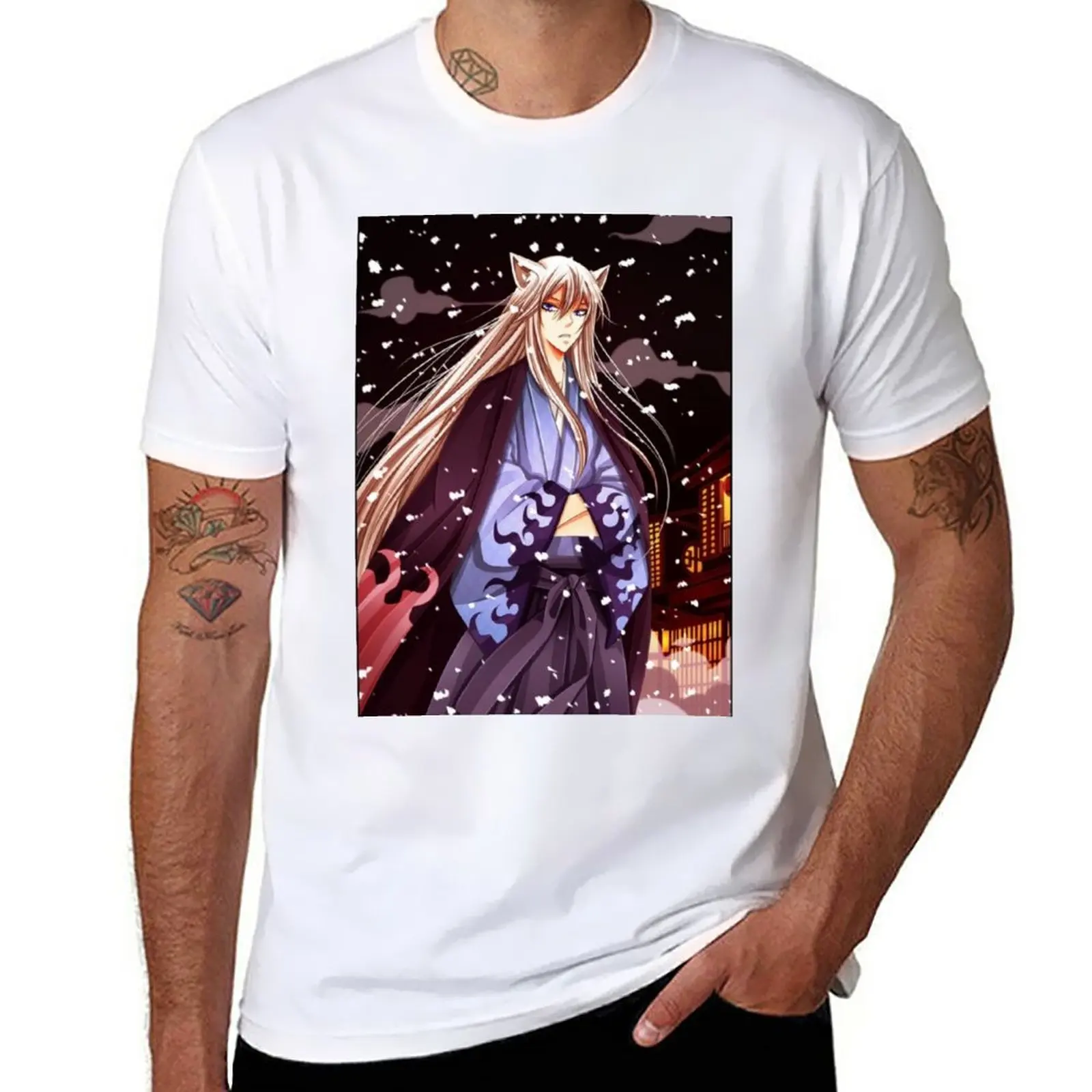 Tomoe T-Shirt Short sleeve tee anime clothes vintage kawaii clothes mens graphic t-shirts anime